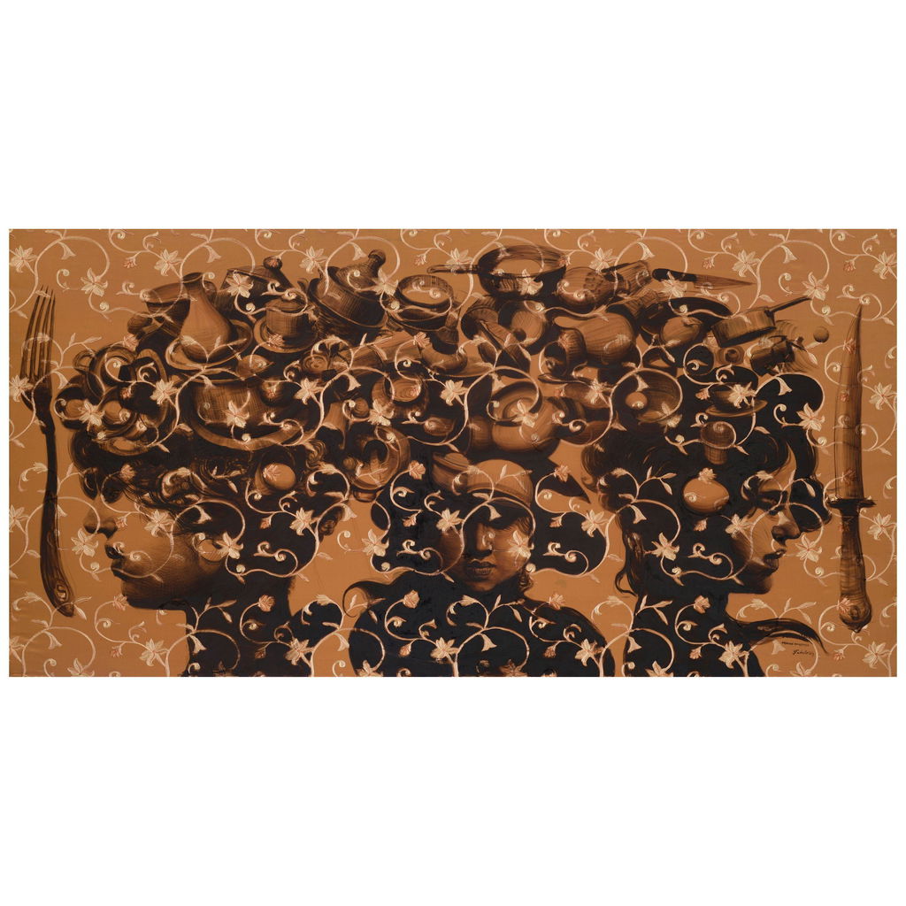 Oración doméstica by Roberto Fabelo sold for $114,800. Image courtesy of Bonhams