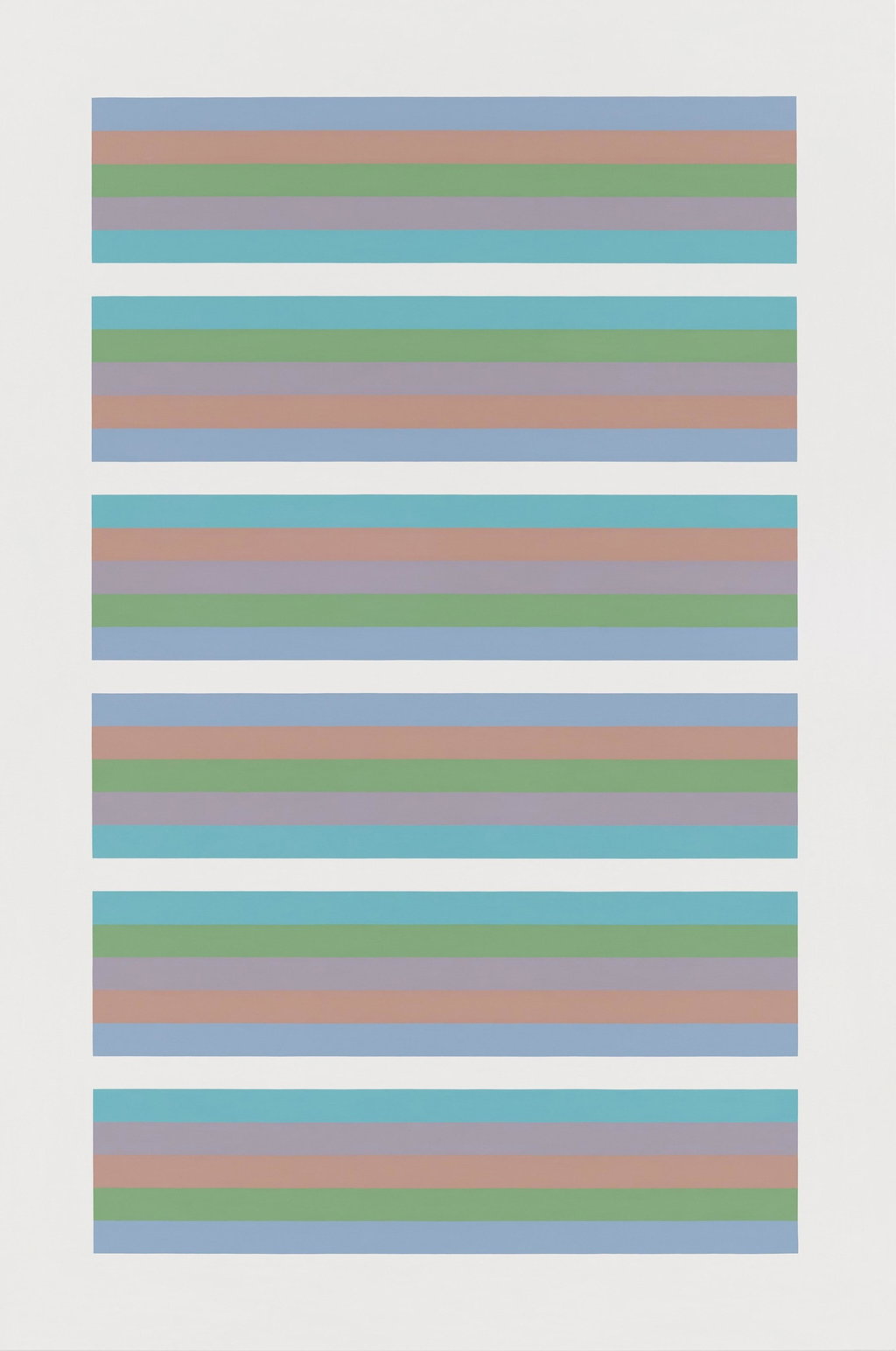 Intervals 6 by Bridget Riley estimated at $529,900 (low) to $794,800 (high). Image courtesy of Sotheby's