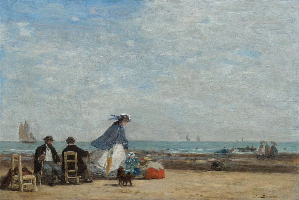 Beach Scene at Deauville. Image courtesy of Christie's