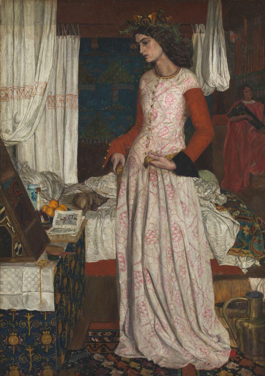 William Morris, La Belle Iseult, 1858, Oil paint on canvas, © Tate