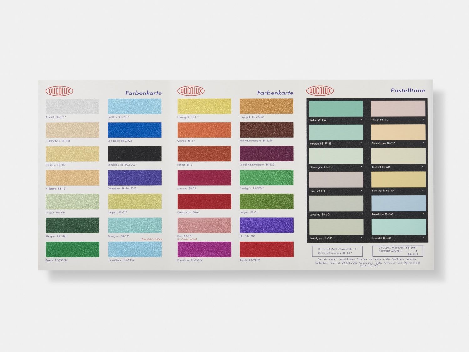 Colour Chart (glitter) image #1 main image