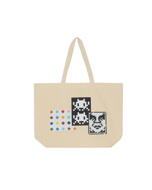 Triple Trouble Tote Bag - Natural