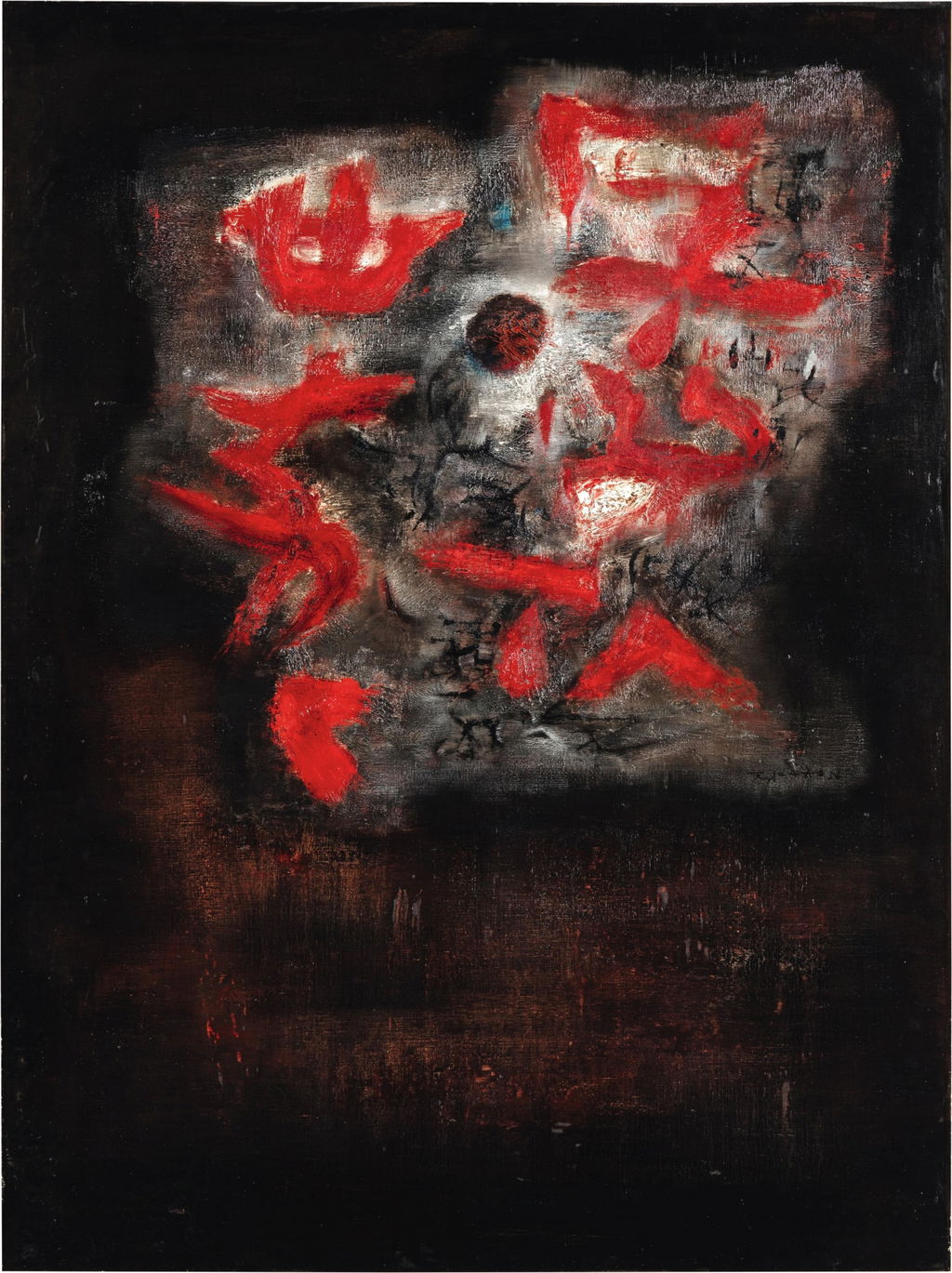Nuage by Zao Wou-ki estimated at $3.83m (low) to $6.39m (high). Image courtesy of Sotheby's