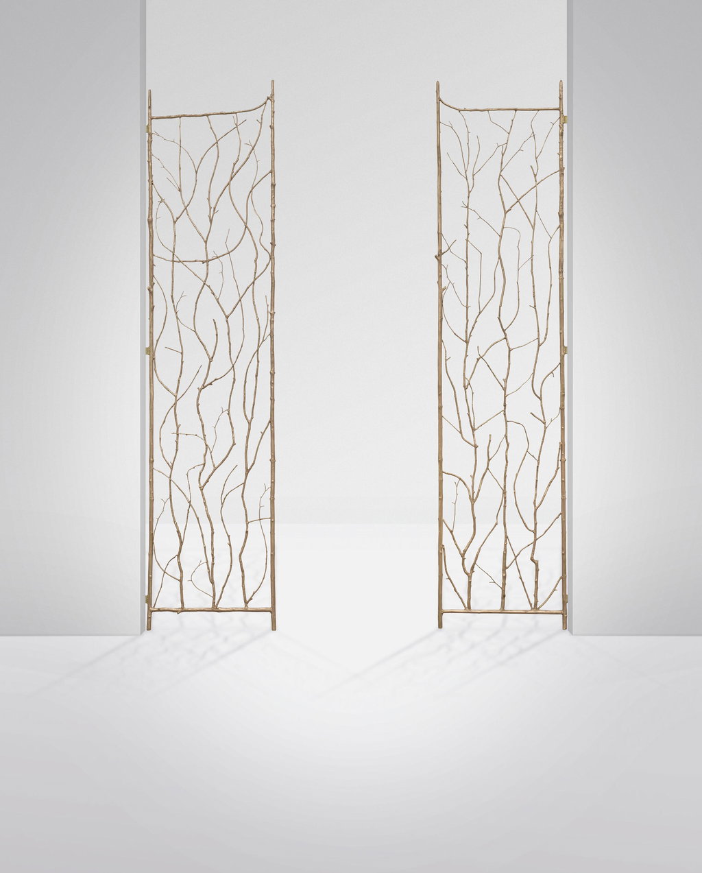 Pair of doors, special commission for the retrospective exhibition 'Les Lalanne', Musée des Arts Décoratifs, Paris, 2010 by Claude Lalanne sold for $1.34m (481% above estimate). Image courtesy of Christie's