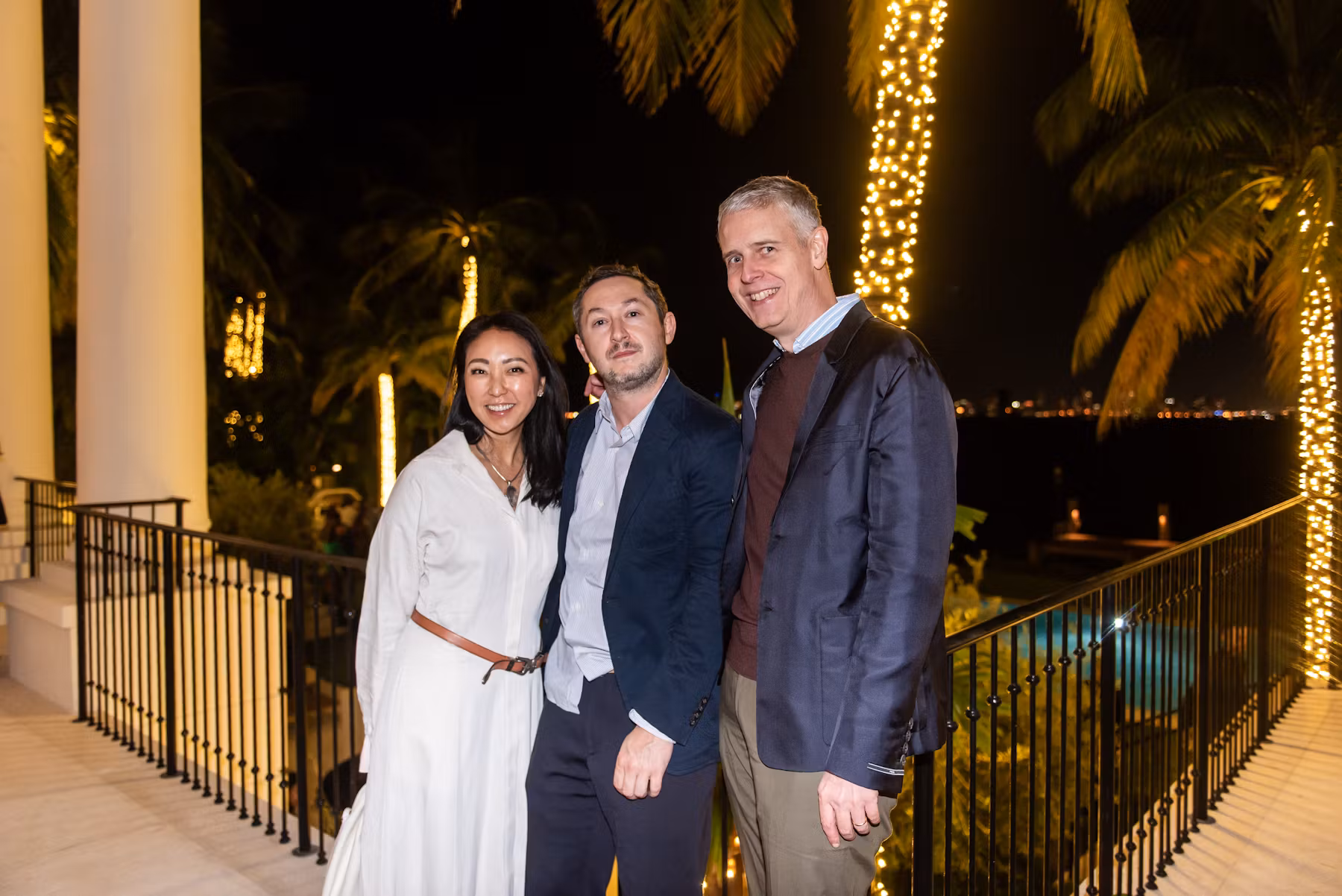 Gallerist Esther Kim Varet, ICA Miami director Alex Gartenfeld, and W’s executive editor Armand Limnander at the Hinsons' exclusive launch party. Photo by Chris Carter, courtesy of W Magazine