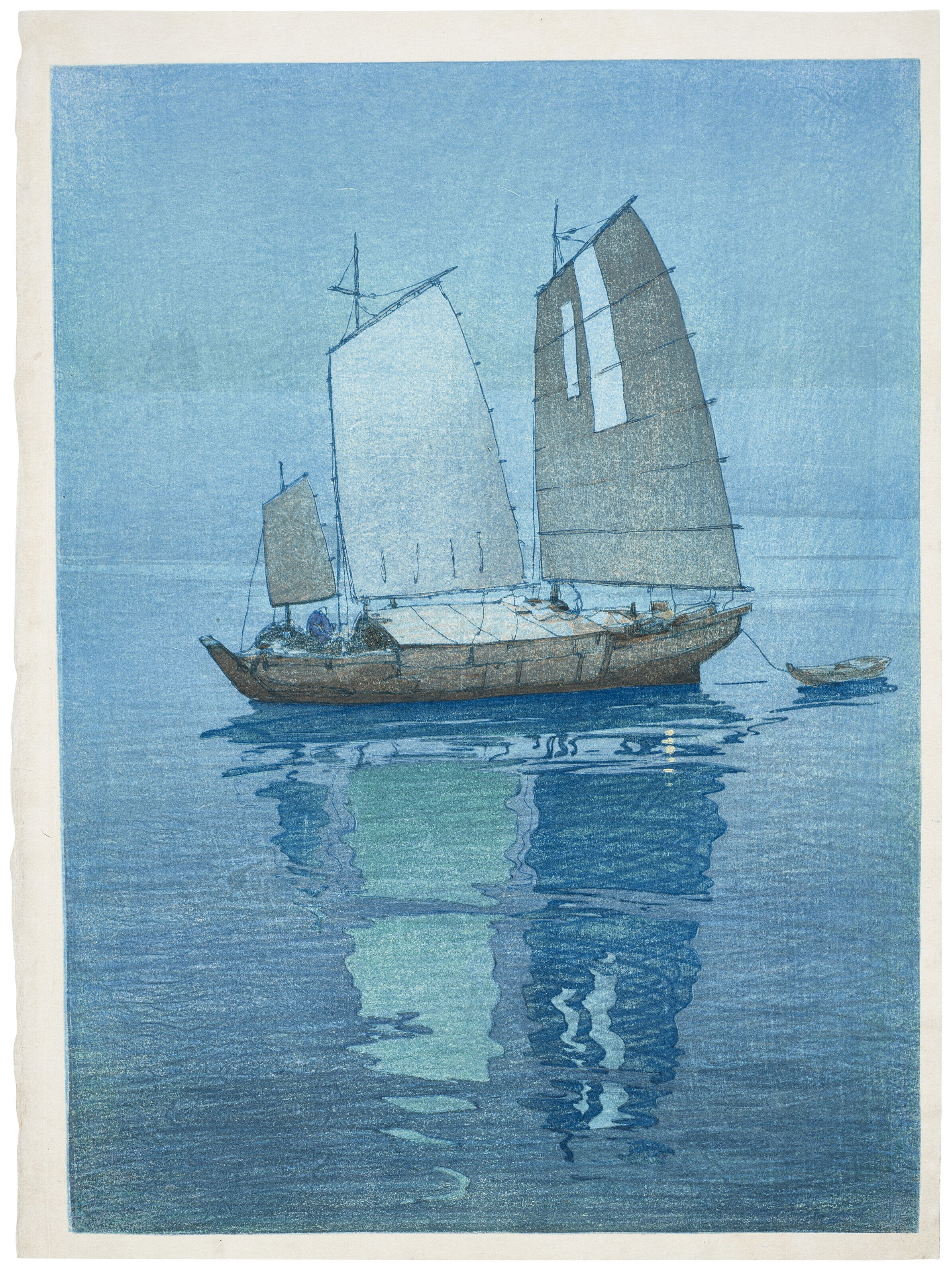 【更に値下げしました】絵画 Hiroshi Yoshida Leads Christie's Online $978,900 'New Wave
