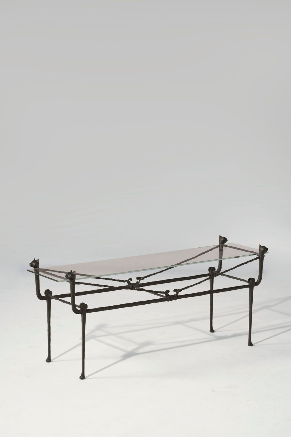 Diego Giacometti 's Berceau' Table, Modèle aux Chats sells for $637,500