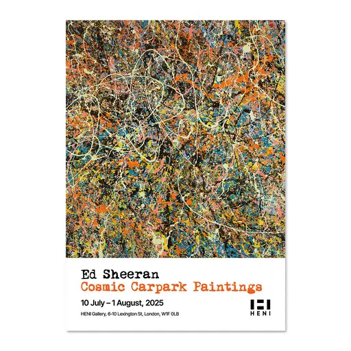 Ed Sheeran - Cosmic Carpark Paintings Poster: Nebula Whisper