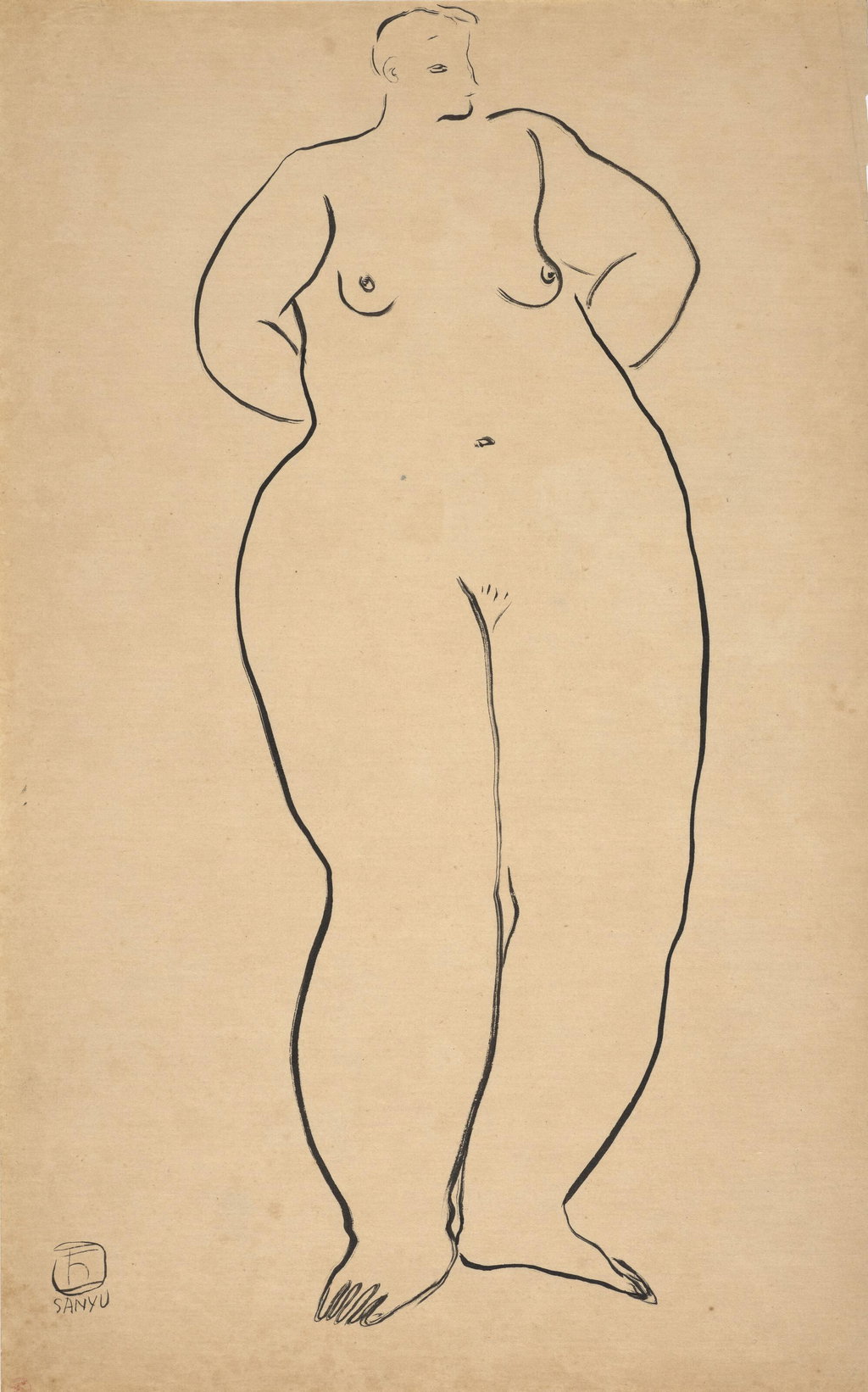 Standing Nude by Sanyu sold for $32,600. Image courtesy of Christie's