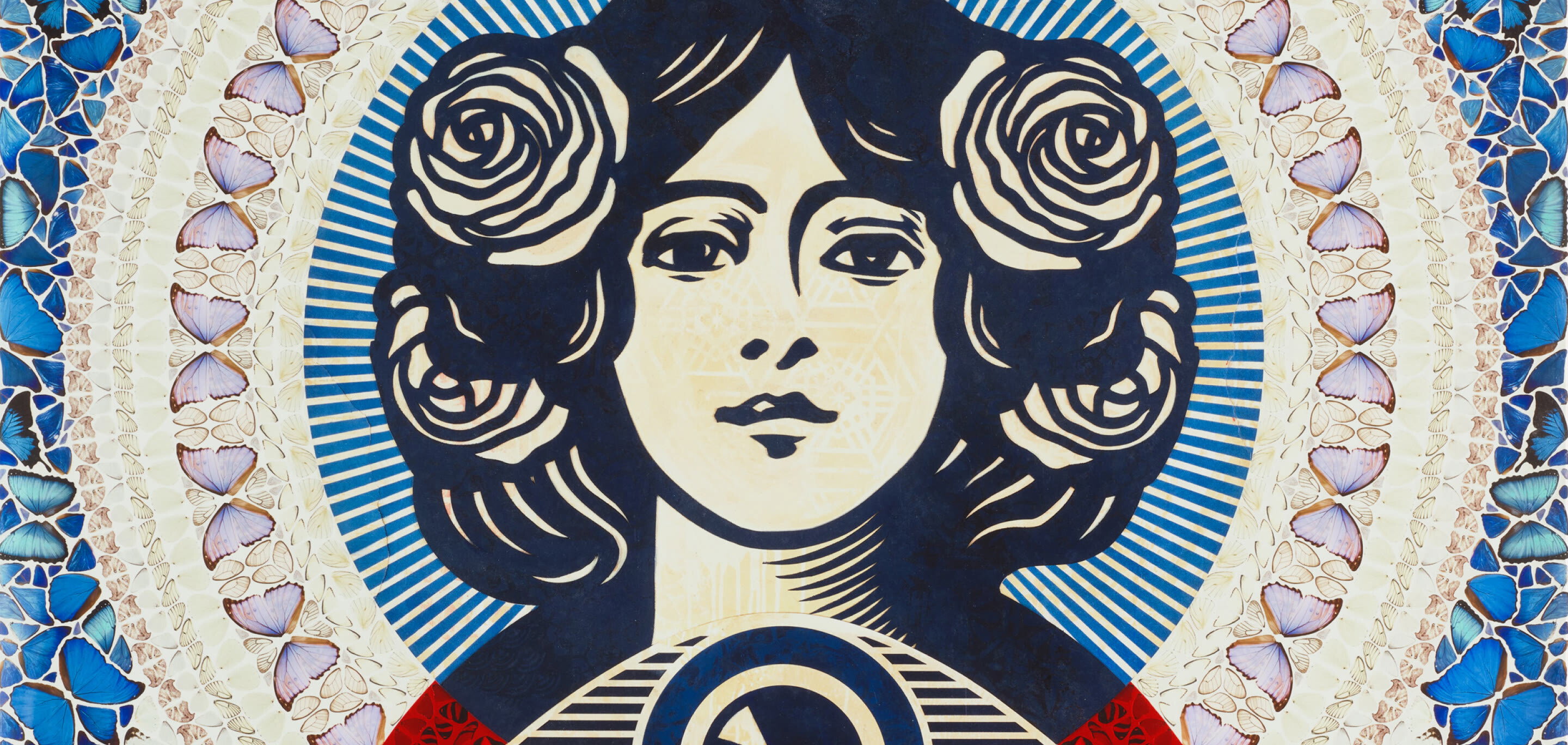 Third Eye Butterfly Mandala by Shepard Fairey & Damien Hirst
