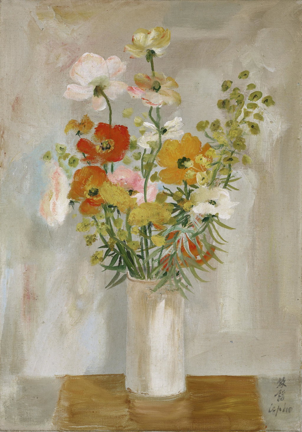 Fleurs (Flower) by Le Pho sold for $61,600. Image courtesy of Christie's