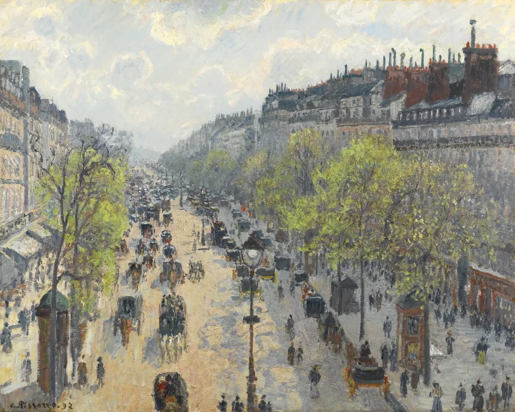Le Boulevard Montmartre, Matinée De Printemps. Image courtesy of Sotheby's