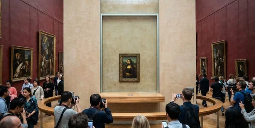 Miscreants Arrested After Hanging Their Works Near Mona Lisa