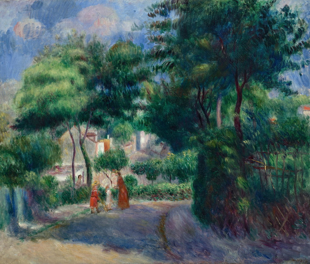 La promenade à Montmartre by Pierre-Auguste Renoir sold for $1.22m. Image courtesy of Christie's