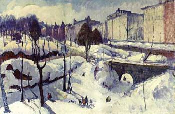 Central Park West (Undated). Sold for $198,400 in 2004. Image courtesy of Sotheby's