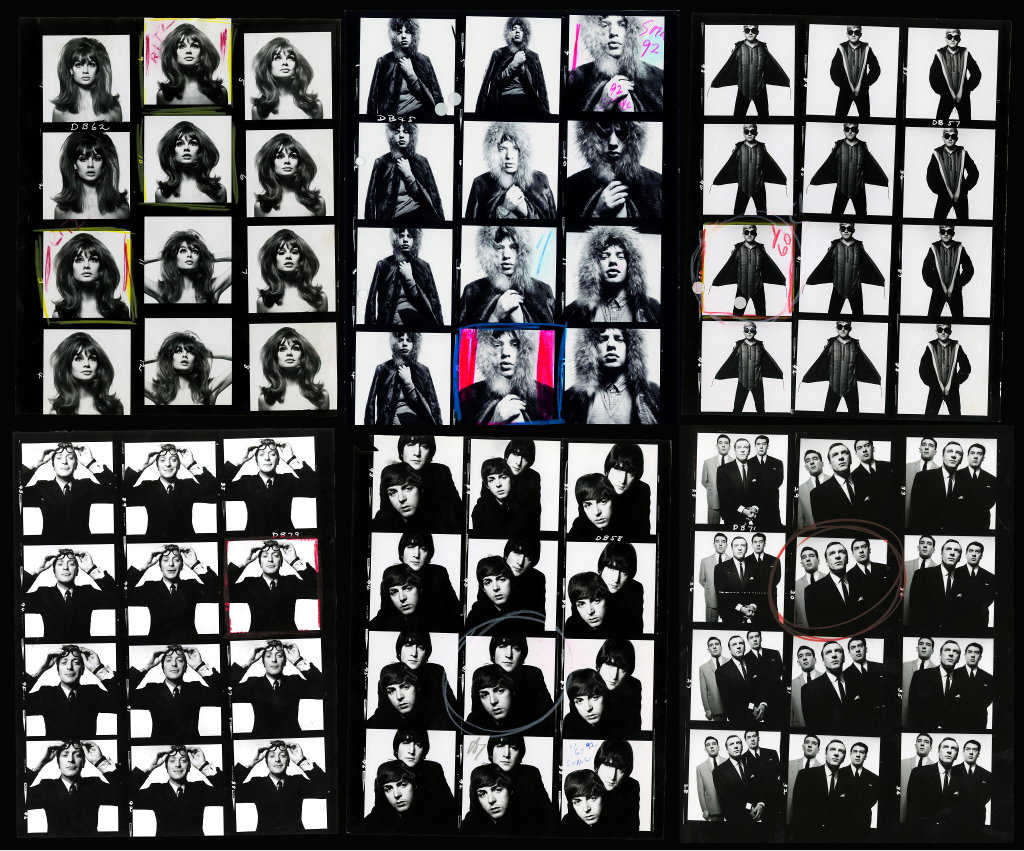 David Bailey - The Pin-Ups Contact Sheets