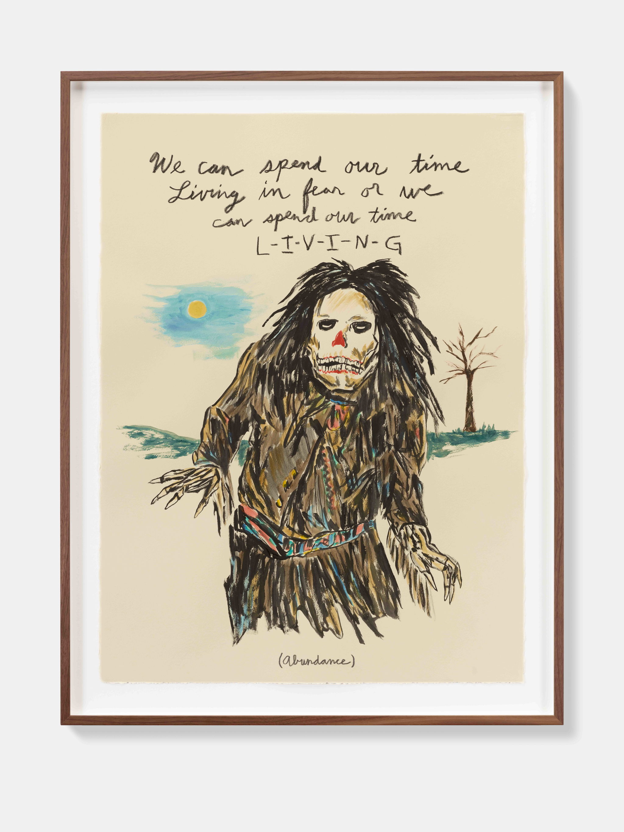 We can spend our time Living in fear or we can spend our time L-I-V-I-N-G 1 main image