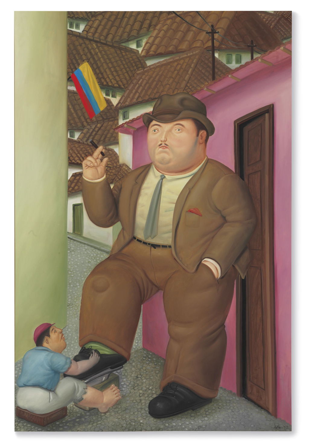 Shoeshine by Fernando Botero sold for $1.17m.
Image courtesy of Christie's