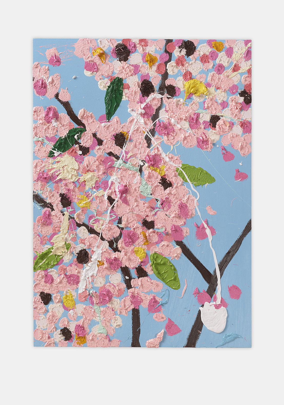 Debbie Halliday Gold Blossom Buds 額装アート 8754474b-0052-4f28-a3f8-