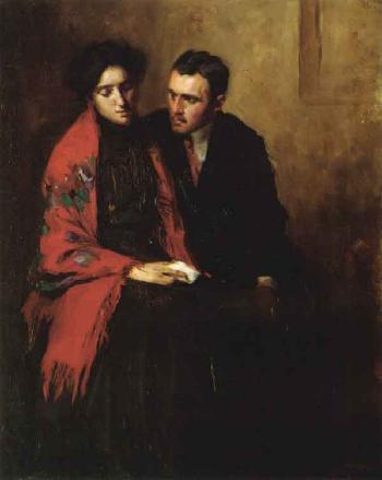 Artist and his wife (Undated). Sold for $61,700 in 2000. Image courtesy of Sotheby's
