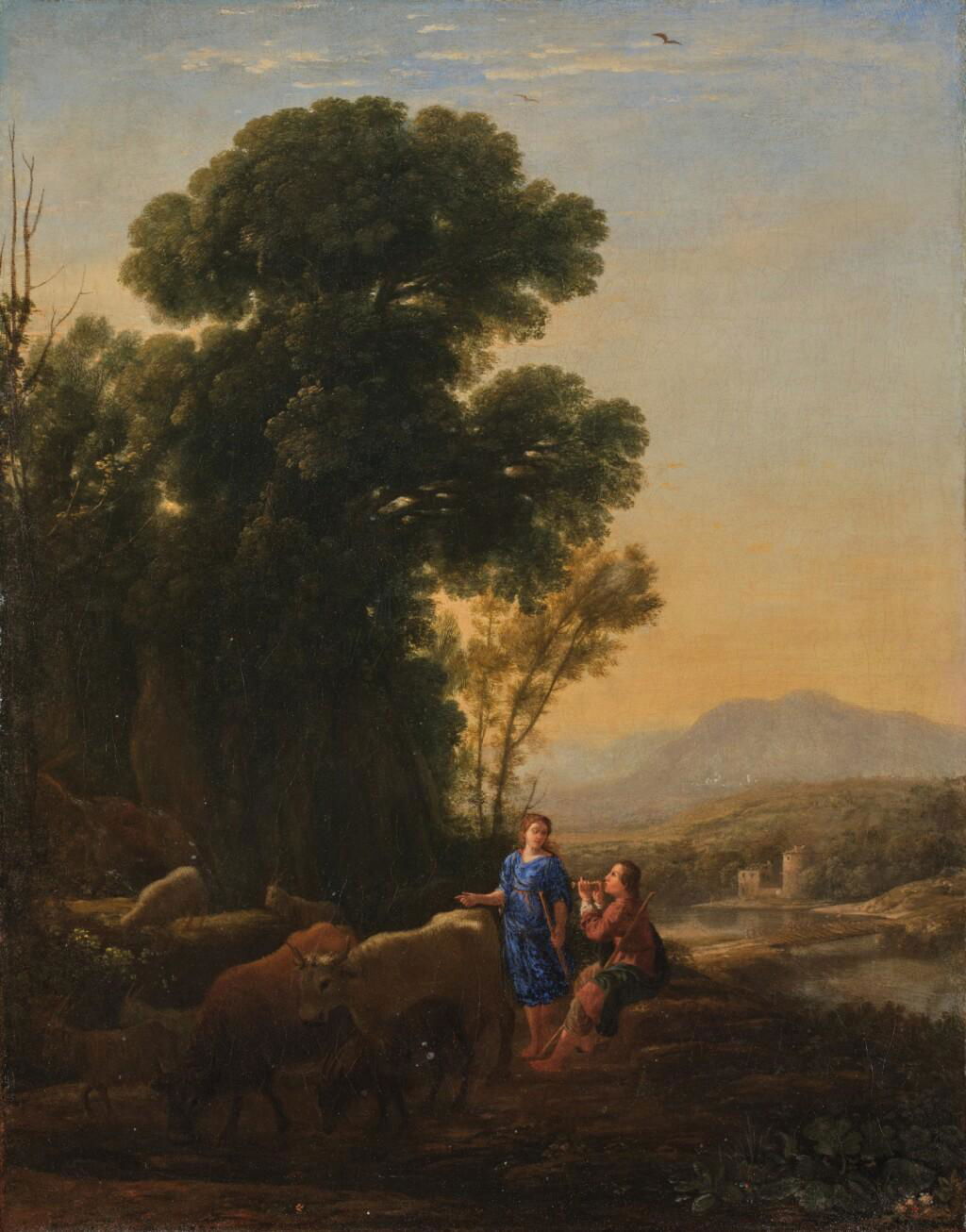 Landscape with a Herdsman and Shepherdess. Image courtesy of Sotheby's