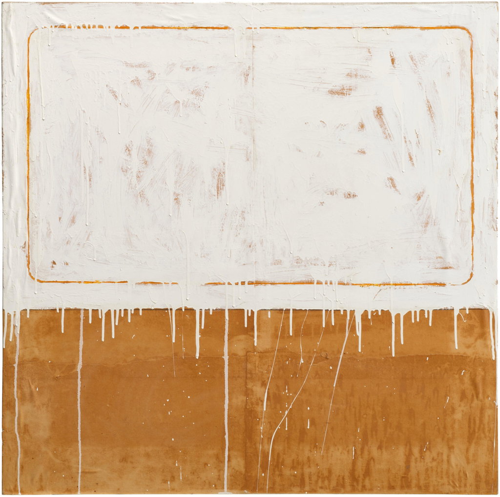 Botticelli 2 by Mario Schifano estimated at $352,700 (low) to $470,300 (high). Image courtesy of Sotheby's