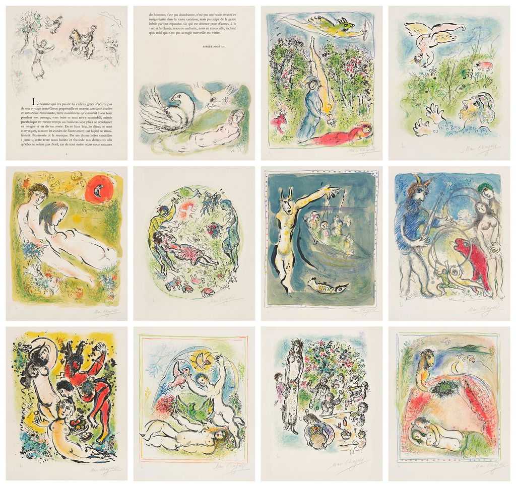 In the Land of the Gods by Marc Chagall sold for $101,600.
Image courtesy of Phillips