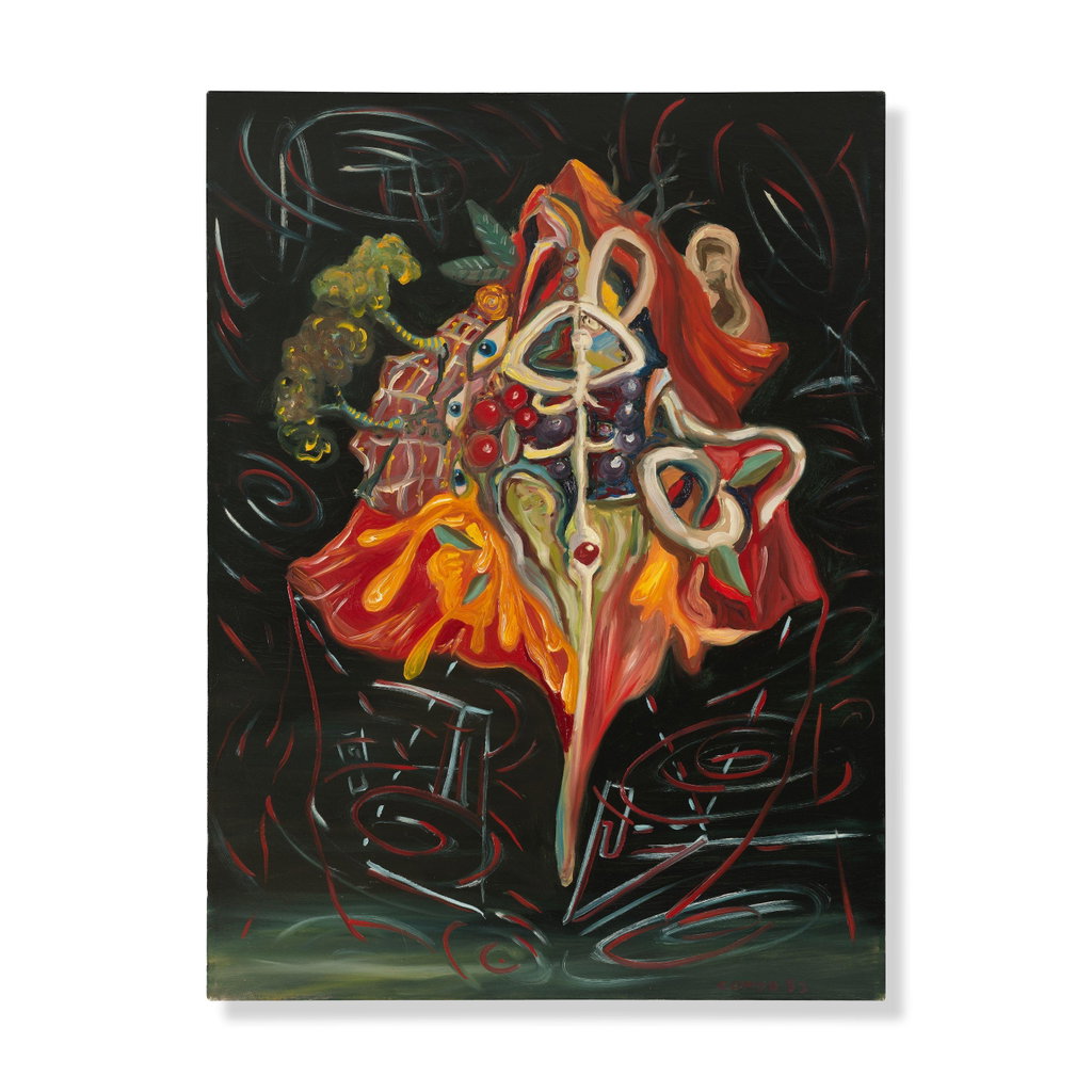 Untitled by George Condo sold for $178,800. Image courtesy of Bonhams