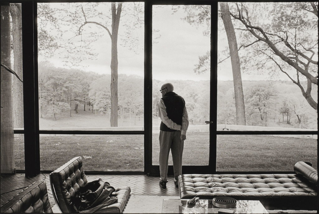 Philip Johnson, Glass House, New Canaan, Connecticut by Annie Leibovitz sold for $140,800 (1660% above estimate). Image courtesy of Sotheby's
