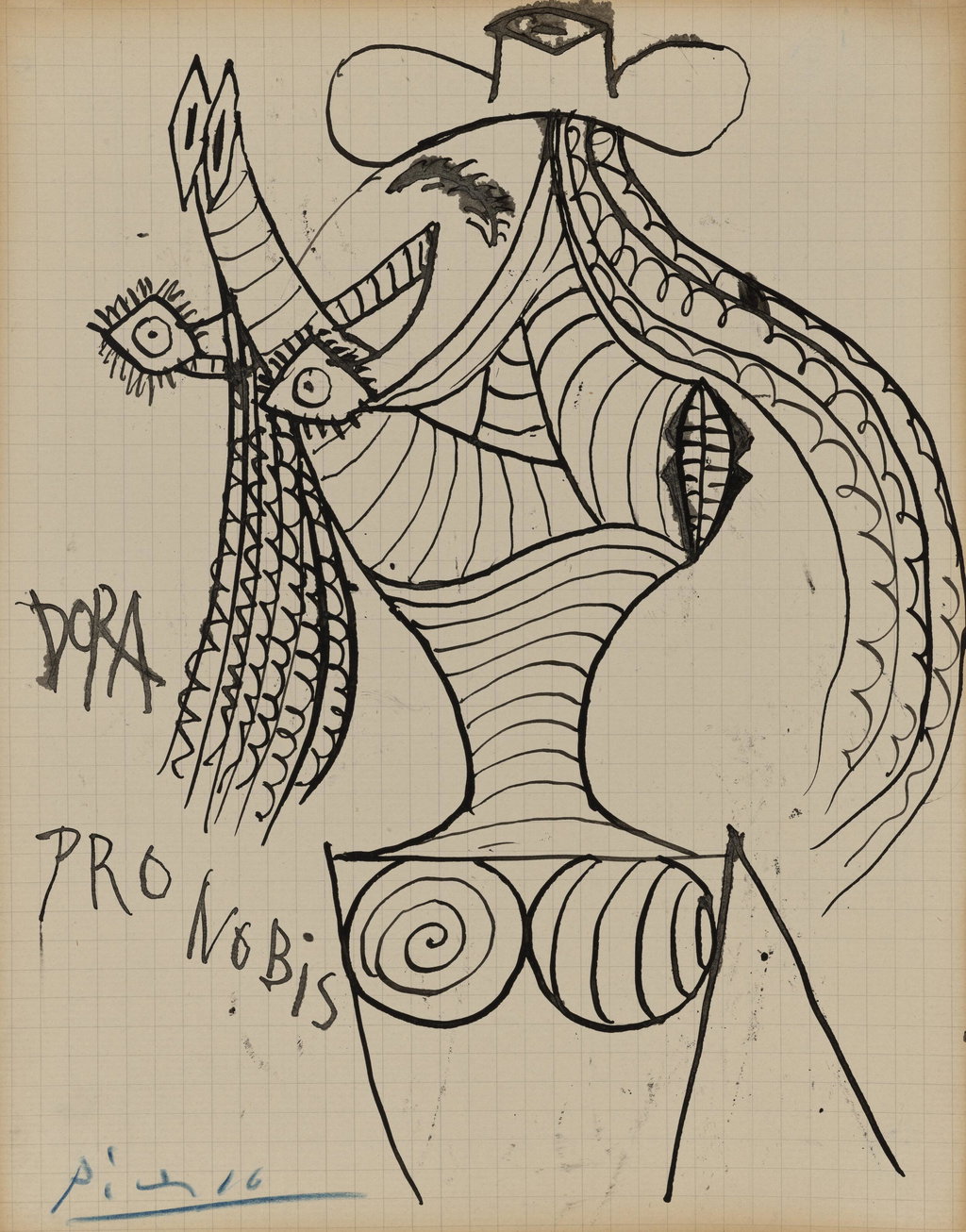 Head of Dora Maar (Dora pro nobis). Image courtesy of Christie's