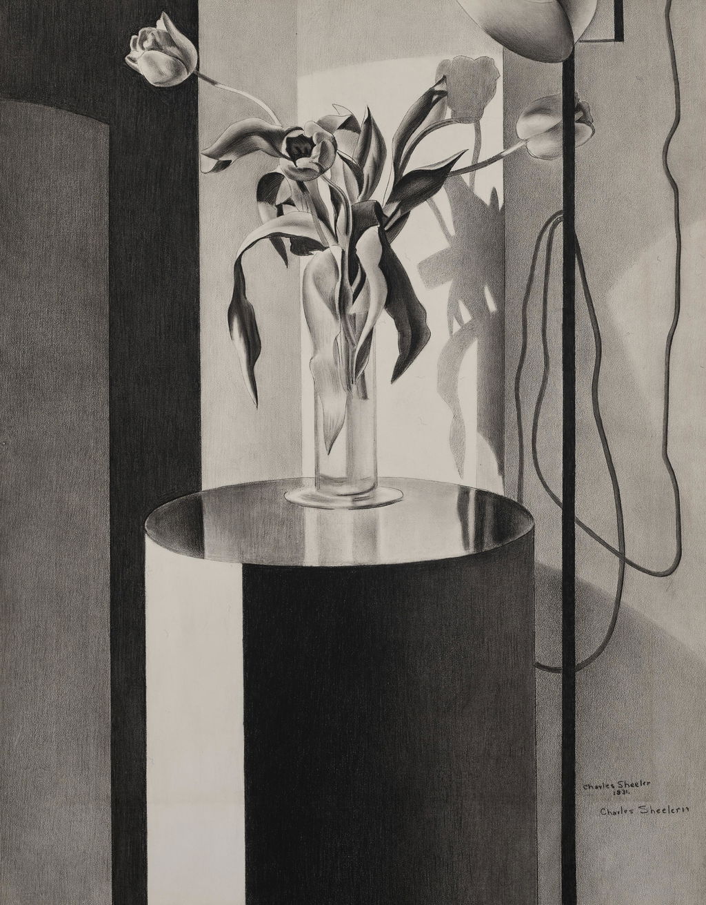 Tulips by Charles Sheeler estimated at $600,000 (low) to $800,000 (high). Image courtesy of Christie's
