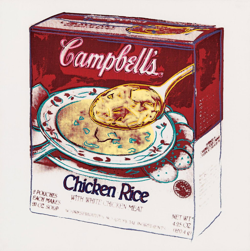 Campbell’s Soup Box (Chicken Rice). Image courtesy of Seoul Auction