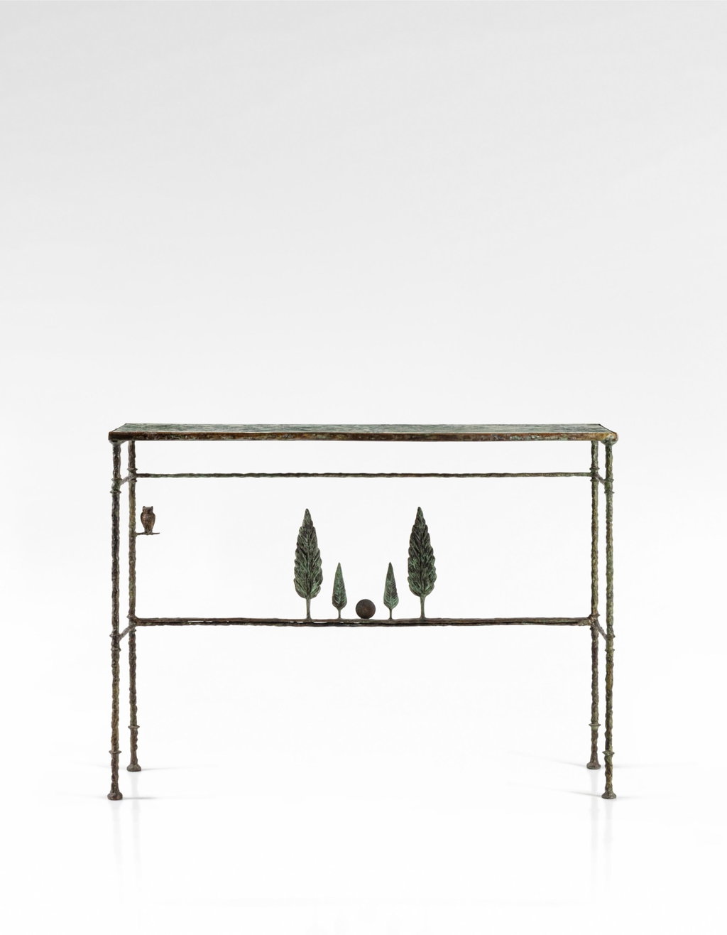 Unique console Hommage à Böcklin, special commission by Diego Giacometti estimated at $2.32m (low) to $3.48m (high). Image courtesy of Sotheby's