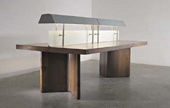 Illuminated library table, from Chandigarh, India (1966). Sold for $301,000 in 2008. Image courtesy of Phillips de Pury & Company