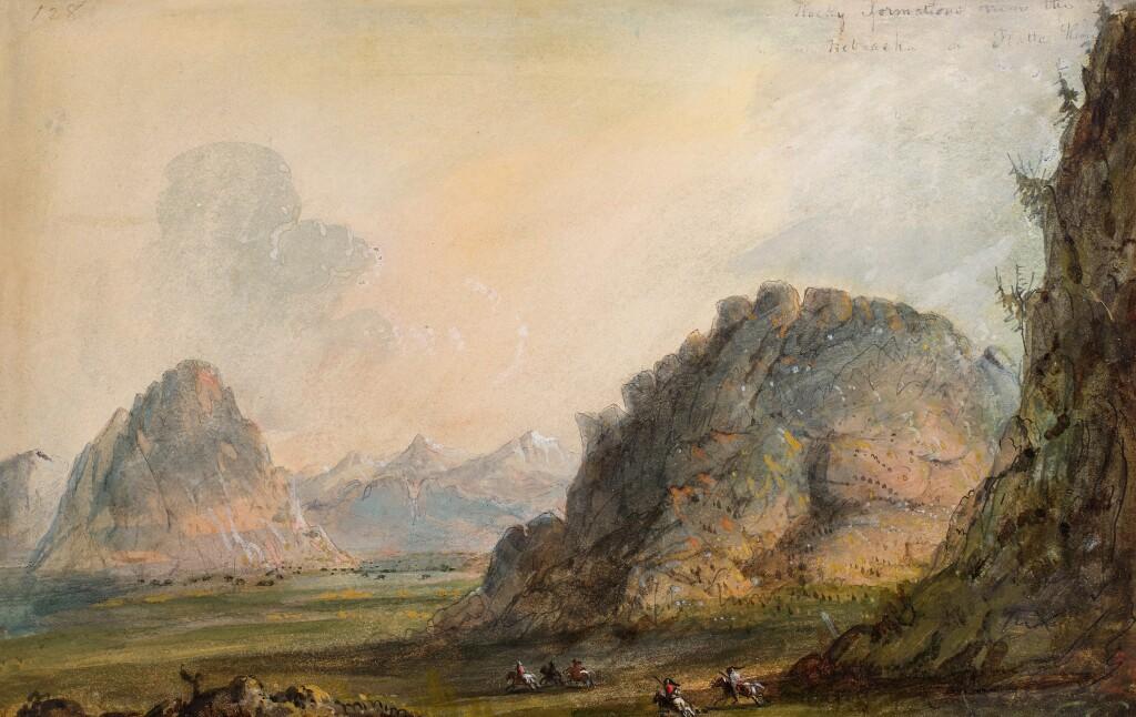 Rocky Formations near the Nebraska or Platte River. Image courtesy of Sotheby's