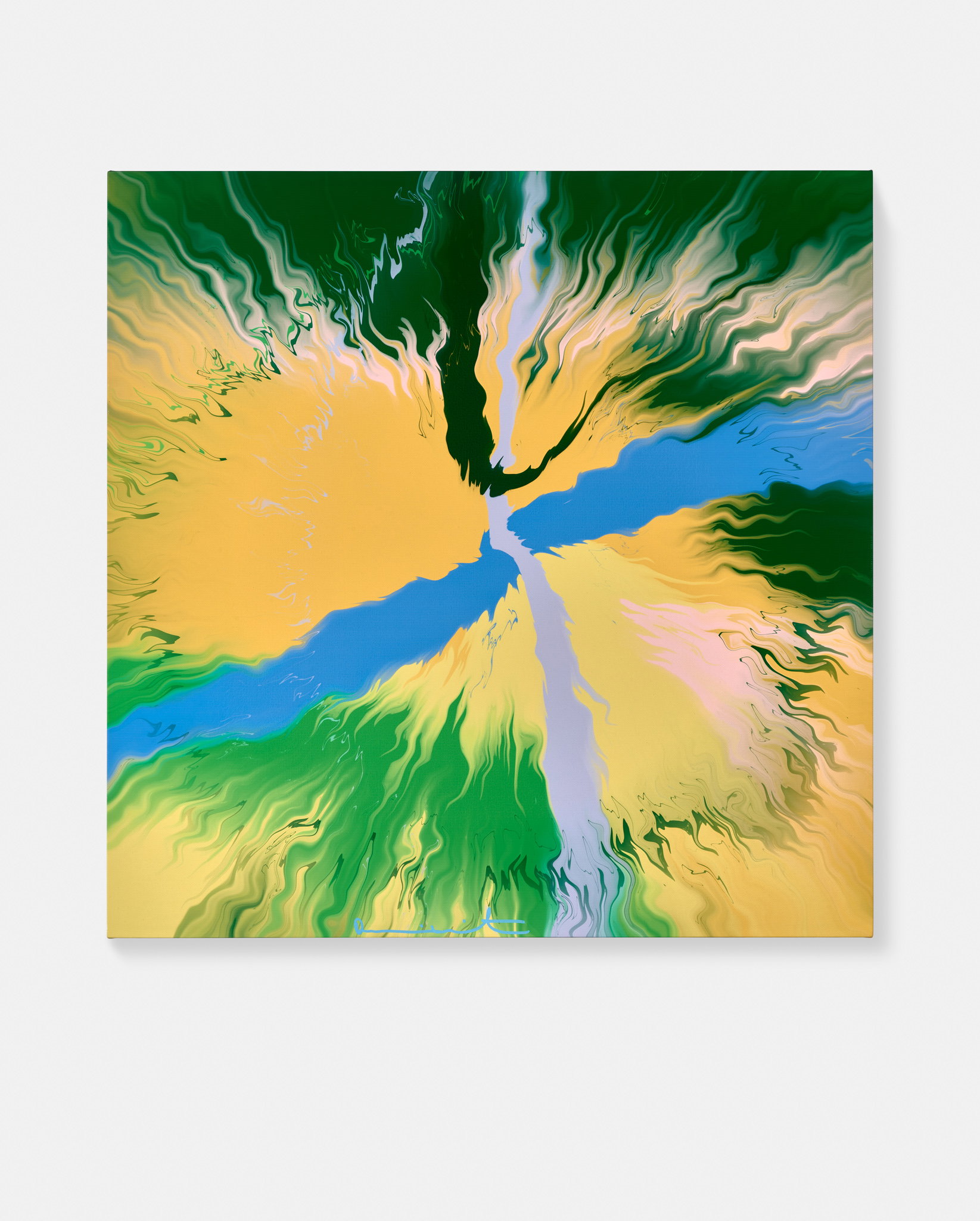 Beautiful, Ever-Pleasing, Bold And Free Bursting River Painting image #1 main image