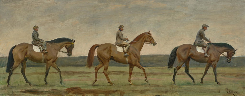 Winter Exercise by Alfred Munnings sold for $268,900. Image courtesy of Christie's