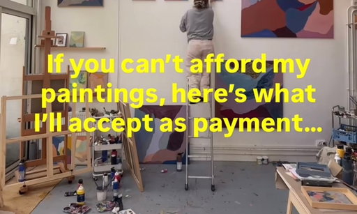 Artist barter works via social media amid cost of living crisis