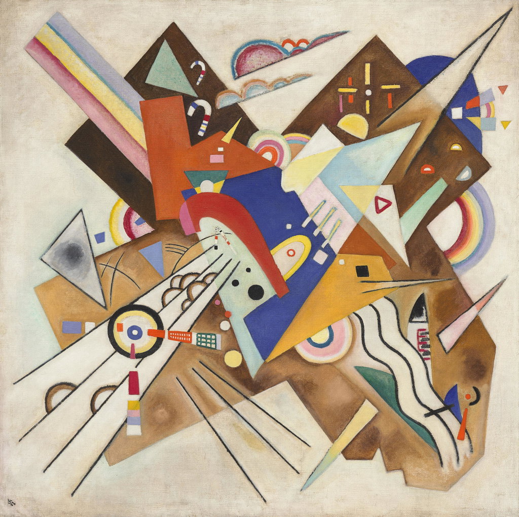 Betonte Ecken by Wassily Kandinsky estimated at $60m (low) to $80m (high). Image courtesy of Christie's