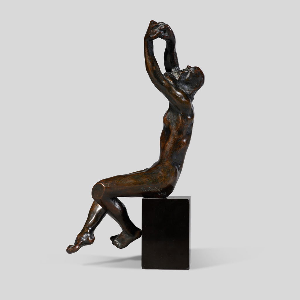 Vieillard suppliant, version assise by Auguste Rodin sold for $140,800. Image courtesy of Sotheby's