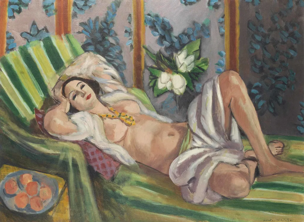 Odalisque Couchée Aux Magnolias. Image courtesy of Christie's