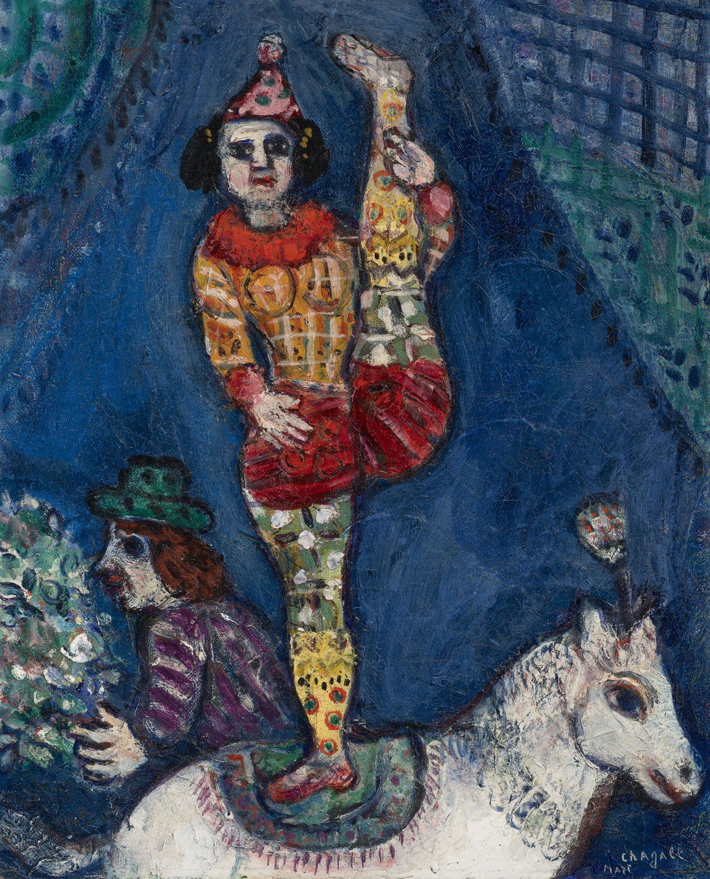 L'Acrobate by Marc Chagall sold for $1.78m. Image courtesy of Christie's