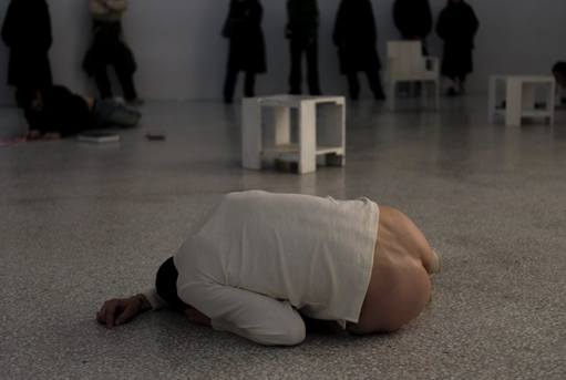 Medic on call at the biennale