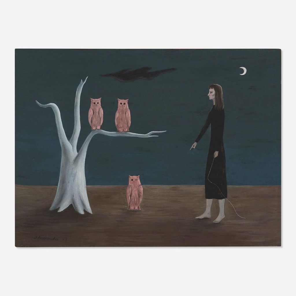 Owl Trainer No. 2 by Gertrude Abercrombie sold for $825,500.
Image courtesy of Rago