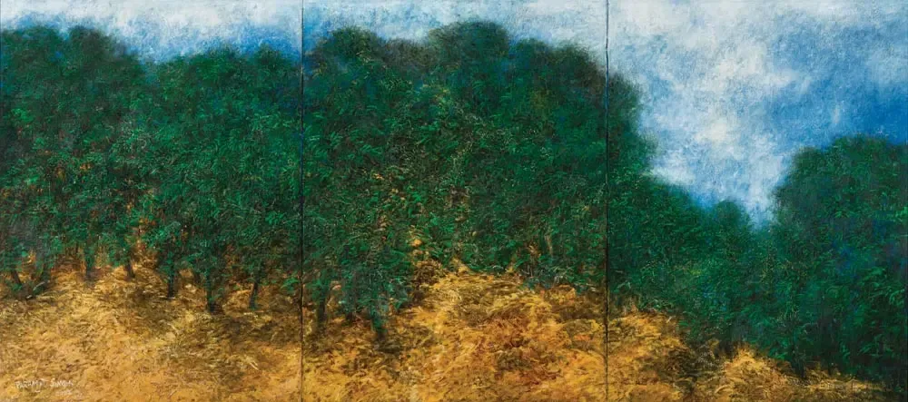 Untitled (Triptych) (2002). Sold for $100,500 in 2024. Image courtesy of Astaguru