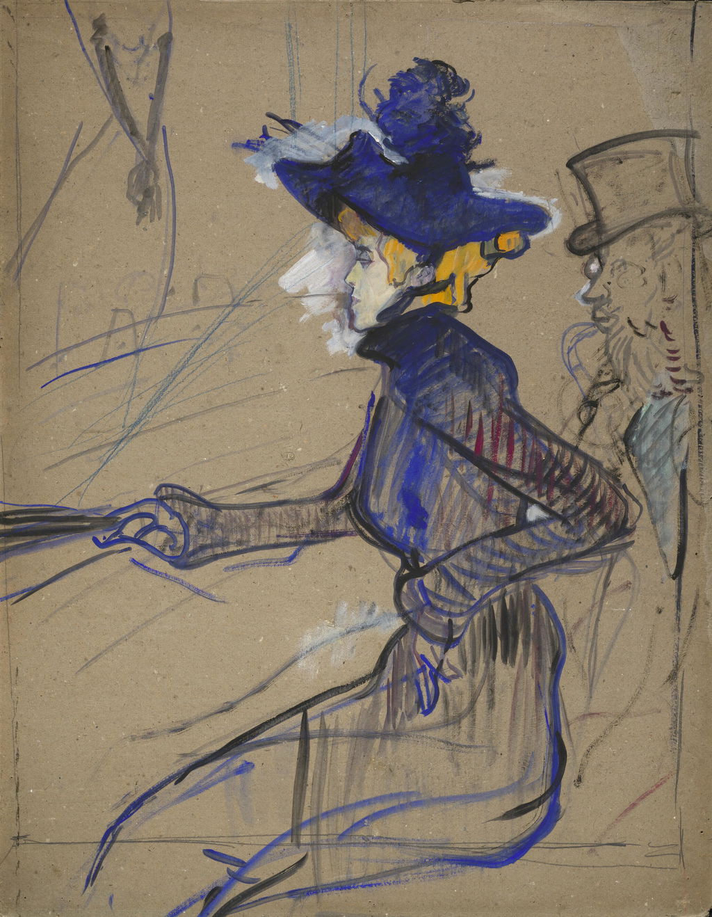 Jane Avril au Divan Japonais by Henri de Toulouse-Lautrec sold for $5.91m.
Image courtesy of Christie's