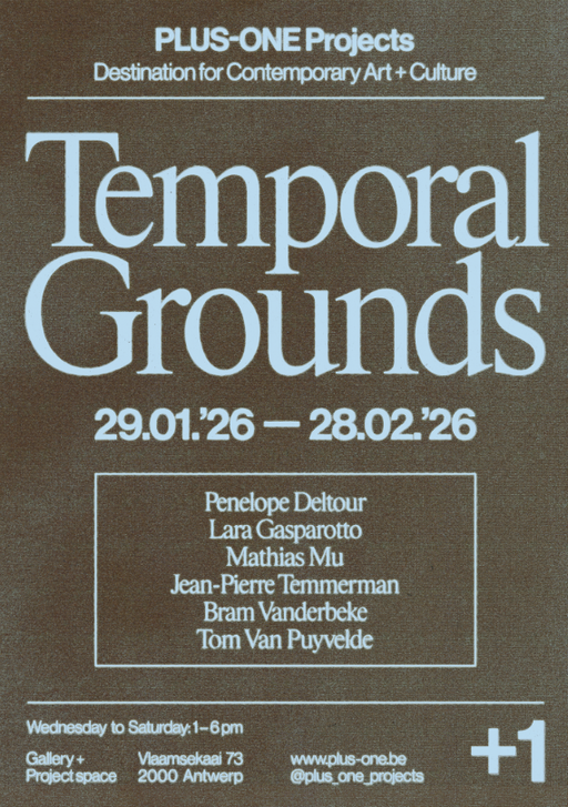 Temporal Grounds at PLUS-ONE Gallery - Antwerp in Antwerp