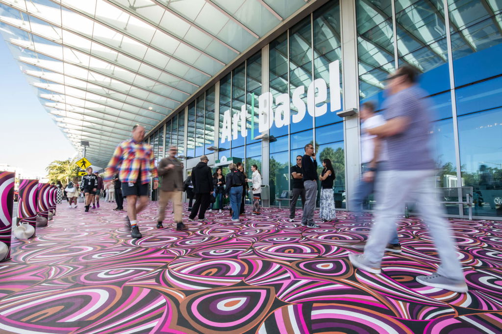  Visitors arriving at Art Basel Miami Beach 2024. Copyright and courtesy of Art Basel