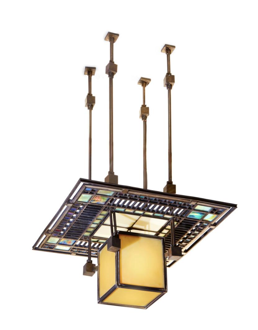 Ceiling Light from the Francis W. Little House, Peoria, Illinois. Image courtesy of Sotheby's