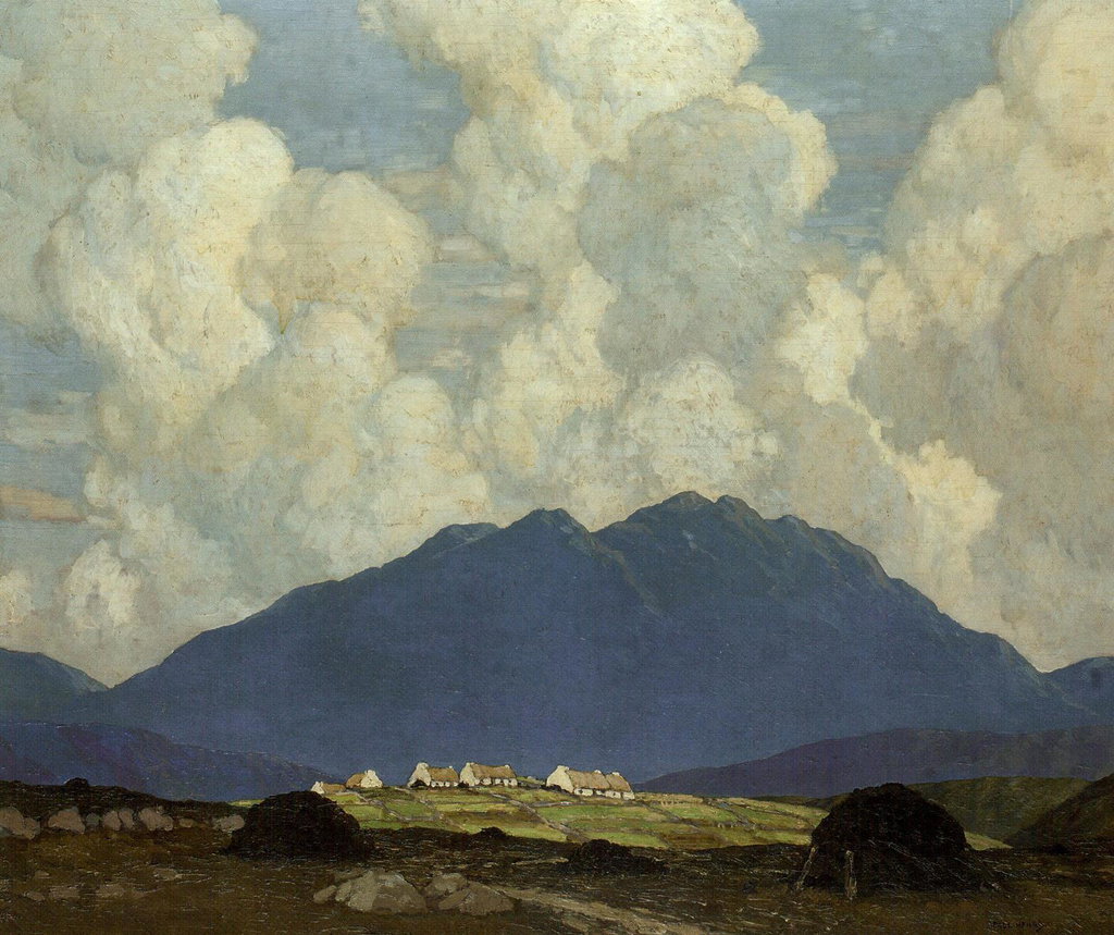 A Connemara village (Undated). Sold for $442,900 in 2004. Image courtesy of Christie's